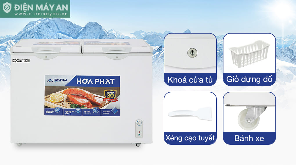Tủ đông Hòa Phát 271 Lít HPF BD6271